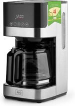 Melitta Aroma Tocco Glass 10-Cup Drip Coffee Maker, Automatic and Programmable, 96oz Capacity with 5-Pack Coffee Filters | Black - Image 2