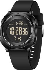 Mens Gold Digital Waterproof Running Wrist Watch for Men Military Sports Tactical Dive Cheap Men's Wrist Watches Digital Black and Silver - Image 2