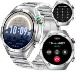 Men's Smart Watch 1.52" HD Touch Screen Sports Fitness Tracker with Bluetooth Calls IP67 Waterproof Smartwatch for Men 24/7 Heart Rate/Blood Pressure/Sleep Monitor, Support for Android iOS (Silver) - Image 2