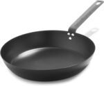 Merten & Storck Pre-Seasoned Carbon Steel 12” Frying Pan Skillet, Use on Induction, Stove and Grill, Durable, Even-Heating, for Searing, Grilling, Oven Use, and Campfire, Indoor/Outdoor - Image 2