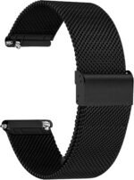 Mesh Watch Band Metal - Black Quick Release Watch Bands for Men Women - Stainless Steel Smart Watches Strap Bracelet Replacement - 10mm 12mm 14mm 16mm 18mm 20mm 22mm - Image 2