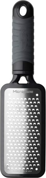 Microplane Home Series Multipurpose Coarse Grater - Easy to Use, Perfect for Everyday Cooking (Black) - Image 2