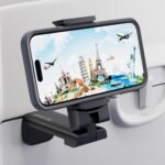 MiiKARE Airplane Travel Essentials Phone Holder, Universal Handsfree Phone Mount for Flying with 360 Degree Rotation, Accessory for Airplane, Travel Must Haves Phone Stand for Desk, Tray Table - Image 2