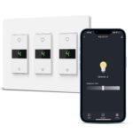 Milfra Smart Dimmer Switch 3Gang Digital Display Single-Pole 3Way Dimmer Smart Switch， 2024 New Model，Works with Siri, Alexa and Google Home，Voice and Remote Control，Neutral Wire Required - Image 2