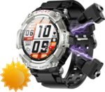 Military Smart Watch with Earbuds, 1.52" Screen Smartwatch for Men, Rugged Fitness Tracker, Local Music，Answer/Make Call,Speaker,Recording,Sleep Monitor,Sports Smart Watch Long Time Standby - Image 2