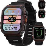 Military Smart Watches Built-in GPS, 100+ Sport Modes for Men with, Smartwatch for Android Phones and iPhone, 1.75" HD Screen Bluetooth Call 24/7 Heart Rate/Sleep/Stress - Image 2