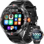 Military Smart Watches for Men , Smartwatch with 1000 mAh Battery, 1.46" HD Screen with Answer/Make Call, Multiple Sport Modes Men's Fitness Tracker Watch for Android/iPhone,Heart Rate/Sleep Monitor - Image 2