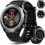 Military Smart Watches for Men(Answer/Make Calls), 1.39"HD Fitness Watch, 24/7 Heart Rate Sleep Monitor, Smart Watch for Men 110+ Sport Modes, 30Day, IP68 Waterproof Smartwatch for Android iOS - Image 2