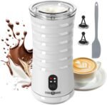 Milk Frother, Paris Rhône 4-in-1 Milk Steamer and Frother, Hot & Cold Foam Milk Warmer with Temperature Control, Auto Shut-Off Frothers for Coffee, Latte, Cappuccino, Macchiato - Image 2