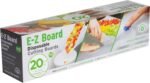 Mind Reader E-Z Board Disposable Plastic Cutting Board, 20 Square Feet, Easy Clean-Up and Convenient Use, Ideal for Camping, Hunting, Boating, and For People With Food Allergies, Clear - Image 2