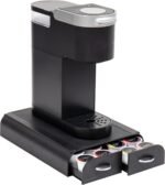 Mind Reader Single Serve Pod Organizer, 2 Drawers, 24 Pod Capacity, Keurig Mini Compatible, Black - Image 2
