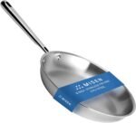 Misen 5-Ply Stainless Steel 12" Frying Pan - Professional Cookware for Induction, Gas and Electric - Dishwasher Safe, Oven Safe to 800°F - Durable, Versatile, Even Heating - Image 2