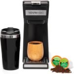 Mixpresso Coffee Maker Single Serve For Ground Coffee & Compatible With K Cup Pods, With 14oz Travel Mug & Reusable Filter For Home, Office & Camping. - Image 2