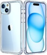 Mkeke for iPhone 15 Case Clear, [Not Yellowing] [Military-Grade Drop Protection] Clear Slim Phone Cases for Apple iPhone 15 with Shockproof Bumper 2023 - Image 2