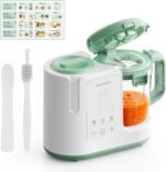 Momcozy AutoMeal Baby Food Maker – One-Step Auto Steam & Blend Food Processor, 15oz Large Cup & 6-Blade Design, Self-Cleaning, Auto 3-Stage Texture Settings for Effortless Homemade Baby Puree - Image 2