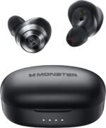 Monster Achieve 100 AirLinks Wireless Earbuds,Super Fast Charge,Bluetooth 5.0 in-Ear Stereo Headphones with USB-C Charging Case,Built-in Mic for Clear Calls,Water Resistant Design for Sports - Image 2