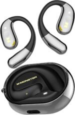Monster Open Ear AC360, Wireless Bluetooth Rotary Earphone, with Lanyard, Upgraded Bluetooth 6.0, Touch Control, 24h Long Battery Life, IPX5 Waterproof,Long-Lasting Wear Without Fatigue（Black） - Image 2