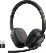 Monster VoiceLink 200 Wireless Headset with Mic for Work, Bluetooth V5.4 Headphones with AI Noise Cancelling Mic & USB Dongle, 60H Playtime & Mic Mute for Computer/Laptop/PC/iPhone/Android - Image 2