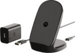 Motorola TurboPower 15W Wireless Stand + 33W Charger + Cable - Charging for Moto G Power 2024/2025, G Stylus 2024/2025, Edge 2023/2024/2025, Razr/Razr Plus 2023/2024/2025, Razr Ultra - Image 2