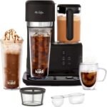 Mr. Coffee 3-in-1 Single-Serve Iced and Hot Coffee/Tea Maker with Blender with Reusable Filter, Scoop, Recipe Book, 2 Tumblers, Lids and Straws, Black - Image 2