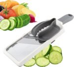 Multi Handheld Mandoline Slicer with Adjustable Stainless Steel Blade - Vegetable Grater Cucumber Slicer - Cheese Grater - Image 2