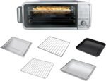N FLIP 10-in-1 Digital Air Fryer Convection Toaster Oven, Space-Saving Flip-Up Design, 1800W Countertop Oven for Baking, Roasting, Broiling & Dehydrating, Stainless Steel - Image 2