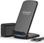 NANAMI Fast Wireless Charger, Qi Certified Wireless Charging Stand with PD20W Adapter USB Charger for iPhone 17/17 Air/17 Pro/17 Pro Max/16/15/14/13,10W for Samsung Galaxy S25/S24/S23/S22/S21/Note 20 - Image 2