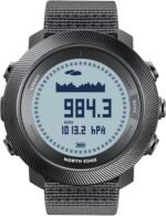 NORTH EDGE Apache D Dive Watch for Men 50M Free Dive Computer, Digital Compass, Altimeter, Barometer, Step Counter, Waterproof Sports Hiking Climbing Watch Large Display Rechargeable Battery - Image 2