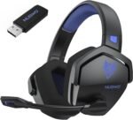 NUBWO Wireless Gaming Headset with Mic for Ps5 Ps4 PC, Zero Interference, 100-Hour Battery All-Day Play, 23ms Sync​ for Fortnite & Call of Duty/FPS Gamers, Triple Mode All Devices Compatible - Blue - Image 2