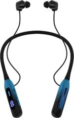 Neckband Bluetooth Headphones, 1000H Extra Battery Life with Display Magnetic Earphones,Wireless Stereo Earbuds with Microphone, Waterproof in-Ear Headset for Sports/Workout/Office (Cyan Green) - Image 2