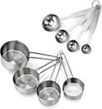 New Star Foodservice 42917 Stainless Steel 8-Piece Measuring Cups and Spoons Combo Set - Image 2