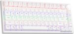 Newmen GM326 75% Percent Mechanical Keyboard,Wired Mini Backlit Hot Swappable Gaming Mechanical Keyboard with Knob,82 Keys Anti-Ghosting Compact White Gaming Keyboards for PC Win Mac,Red Switch - Image 2