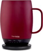 Nextmug Plus (Burgundy - 18 oz.) Temperature-Controlled, Self-Heating Mug – No App, Long-Lasting Battery for Work & Study, Great Gift for Coffee Lovers - Image 2