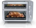 Ninja Air Fryer Toaster Oven Combo | Double Stack XL | 12-in-1 | Fits 4.5 lb Chicken & 6lbs of Wings | Smart Finish Cook 2 Different Meals at Same Time | Countertop Oven | Stainless Steel | DCT601 - Image 2