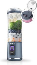 Ninja BC151NV Blast Portable Blender, Cordless, 18oz. Vessel, Personal Blender-for Shakes & Smoothies, BPA Free, Leakproof-Lid & Sip Spout, USB-C Rechargeable, Dishwasher Safe Parts, Denim Blue - Image 2