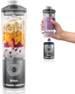 Ninja Blast Max, Portable & Personal Blender + Twist & Go, Smoothie, Blend, Ice Crush, 3 Programs, Cordless, 22 oz removable Vessel, Dishwasher Safe, Leakproof, Grey, BC251GY - Image 2