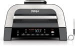 Ninja DG551 Foodi Smart XL 6-in-1 Indoor Grill with Air Fry, Roast, Bake, Broil, & Dehydrate, Foodi Smart Thermometer, 2nd Generation, Black/Silver - Image 2
