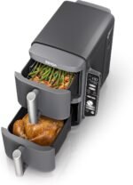 Ninja DoubleStack XL 2-Basket Air Fryer, Smart Cook System, DoubleStack Technology Cooks 4 Foods at Once, 10 QT, 6-in-1, Air Fry, Broil, Bake, Easy Meals, Easy Clean,Grey, SL401 (Renewed) - Image 2