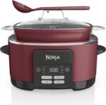 Ninja MC1000 Foodi PossibleCooker 8.5 Quart Multi-Cooker,with 4-in-1 Slow Cooker,Dutch Oven & More,Glass Lid & Integrated Spoon,Nonstick,Oven Safe Pot to 500°F,Cherry Tarte (Renewed) - Image 2
