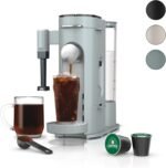 Ninja Pods & Grounds Specialty Single-Serve Coffee Maker, Compatible with K-Cups, Built-In Milk Frother, 6-oz. Cup to 24-oz. Travel Mug Sizes, Iced Coffee Maker, Glacier Blue, PB051GB (Renewed) - Image 2