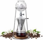 Nispira Iced Coffee Cold Brew Drip Coffee Maker Stainless Steal, 400mL, Borosilicate Glass - Image 2