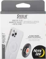 Nite Ize Steelie Orbiter Plus Magnetic Socket and Metal Ring - Car Dashboard with Magnetic Mount - Sturdy Dashboard Mount for Cell Phone - Black - Image 2