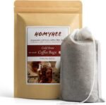 No Mess Cold Brew Coffee Filters - 100 Count Disposable Fine Mesh Brewing Bags for Concentrate/Iced Coffee Maker, French/Cold Press Kit, Hot Tea in Mason Jar or Pitcher, 4 x 6 Inches - Image 2