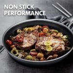 Non Stick Frying Pans, 12 inch with Lid Hybrid Frying Pans Nonstick,non stick Stainless Steel Skillets, Dishwasher/Oven Safe Cookware, Induction Compatible, PFOA Free Cookware - Image 2
