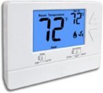 NonProgrammable Thermostat for House, Digital Energy-Saving Thermostat,Single-Stage Systems, 1 Heat/1 Cool, Easy DIY Install, Blue Backlight - Image 2