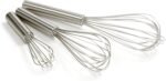 Norpro Balloon Wire Whisk Set of 3 Stainless Steel Stir/Mix/Beat 6" /8"/ 10" - Image 2