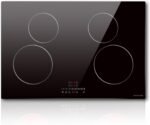 Noxton 30 inch Induction Cooktop, 7200W Electric Cooktop with 4 BOOST Burners, 9 Power Settings, Timer, Child Safety Lock, Pause, 220~240V Hard Wire Induction Stovetop - Image 2