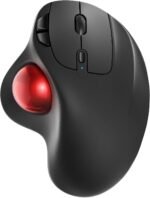 Nulea M501 Wireless Trackball Mouse, Rechargeable Ergonomic, Easy Thumb Control, Precise & Smooth Tracking, 3 Device Connection (Bluetooth or USB Receiver), Compatible for PC, Laptop, Mac, Windows. - Image 2