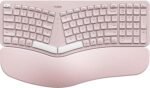 Nulea RT05 Wireless Ergonomic Keyboard, Split Keyboard with Wrist Rest, USB-C Charging, 7-Color Backlight, Natural Typing, Bluetooth and USB Connectivity, Compatible with Windows,Mac(Pink) - Image 2