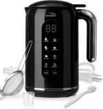 Nut Milk Maker Machine, 42oz, 8 in 1 Silent Automatic Nut Milk Machine, Homemade Soy Milk, Oat, Puree, Almond Milk Maker with Delay Start/Keep Warm/Boil Water/Self-Cleaning, Black - Image 2